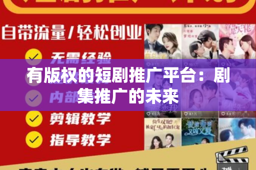 有版权的短剧推广平台：剧集推广的未来
