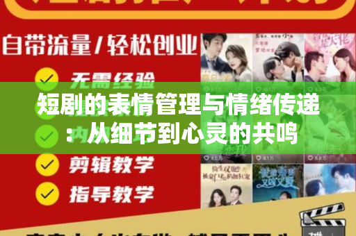 短剧的表情管理与情绪传递：从细节到心灵的共鸣